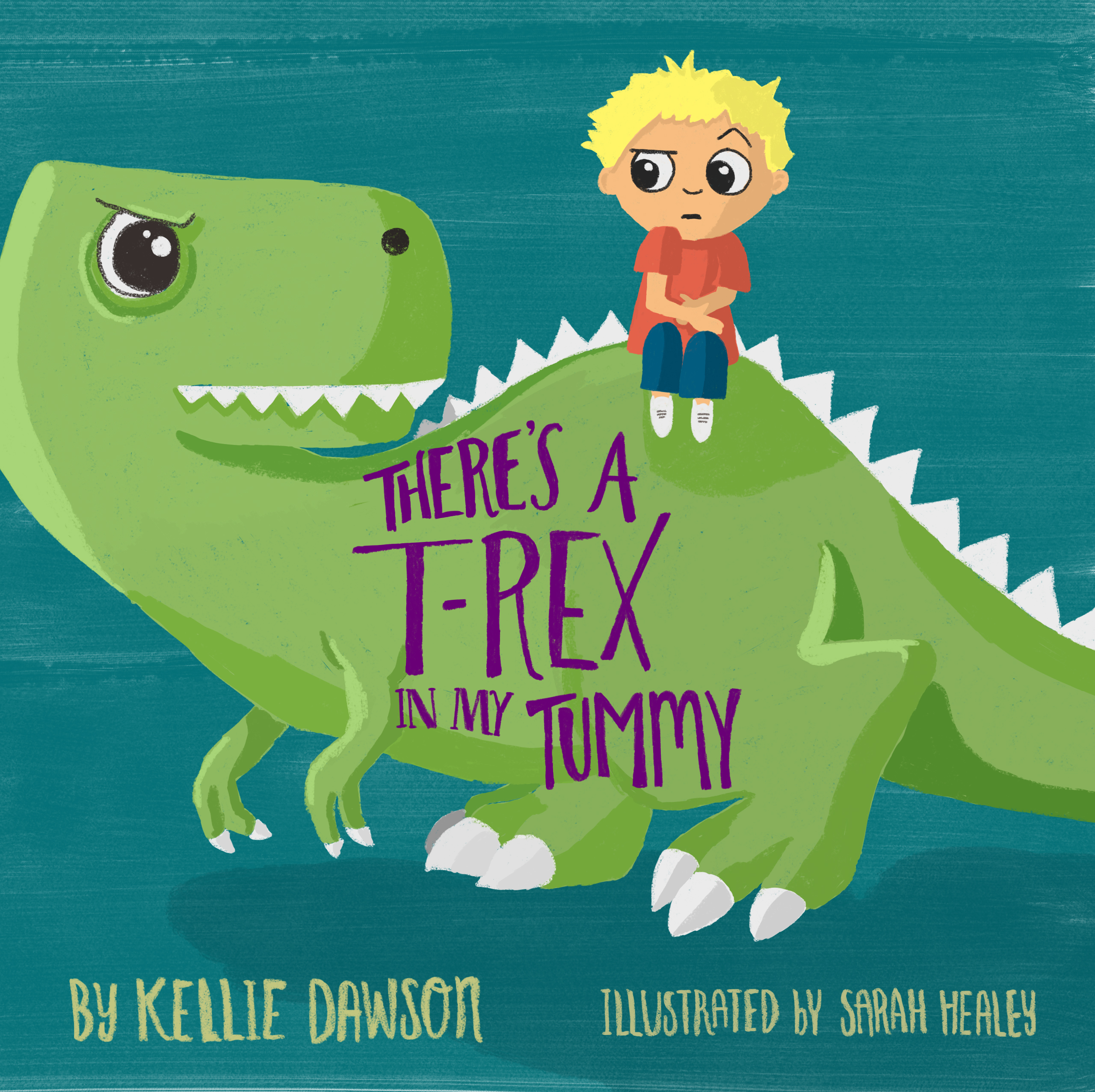 There's a T-Rex in my Tummy by Kellie Dawson book cover