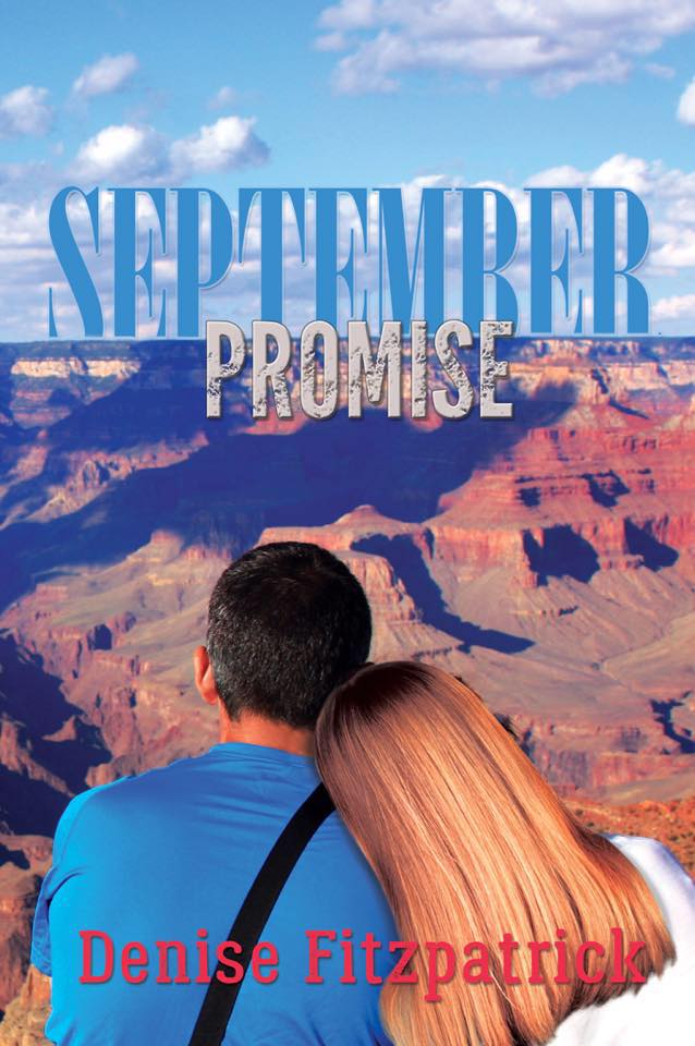 Independent author Denise Fitzpatrick signs her book "September Promise"